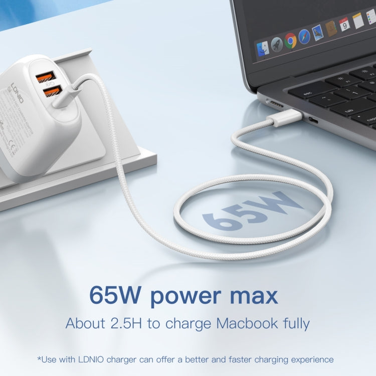 65W PD USB-C to USB-C Fast Charging & Data Cable