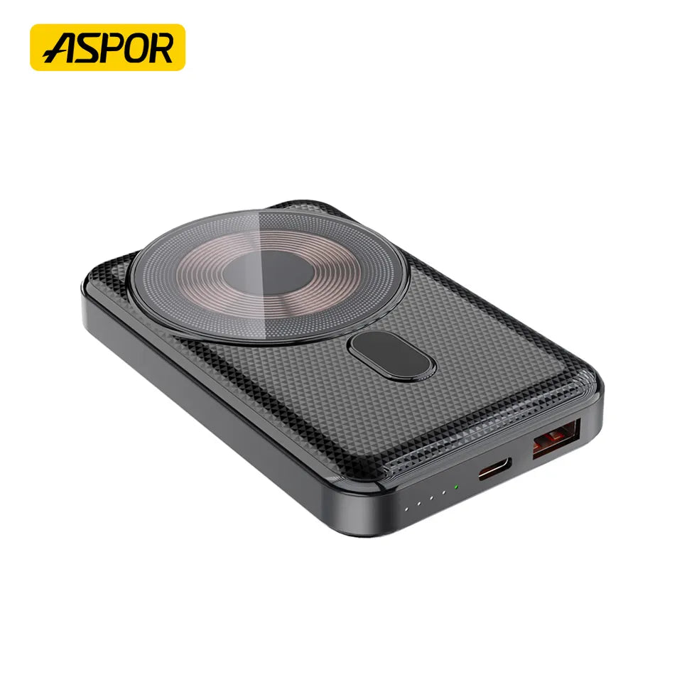 ASPOR 22.5W 10,000 mAh Wireless & Fast Power Bank - eShop Now