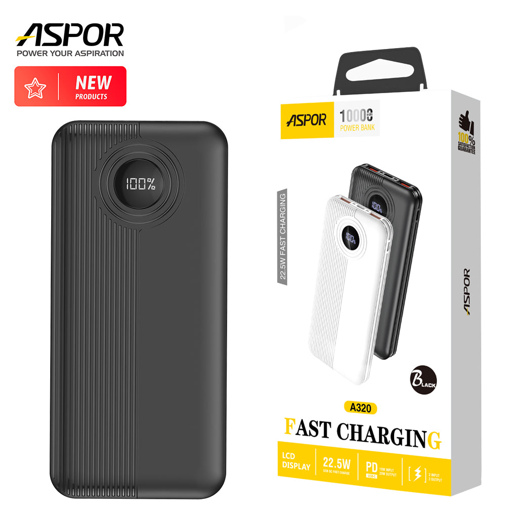 Aspor A320 Power Bank With Display