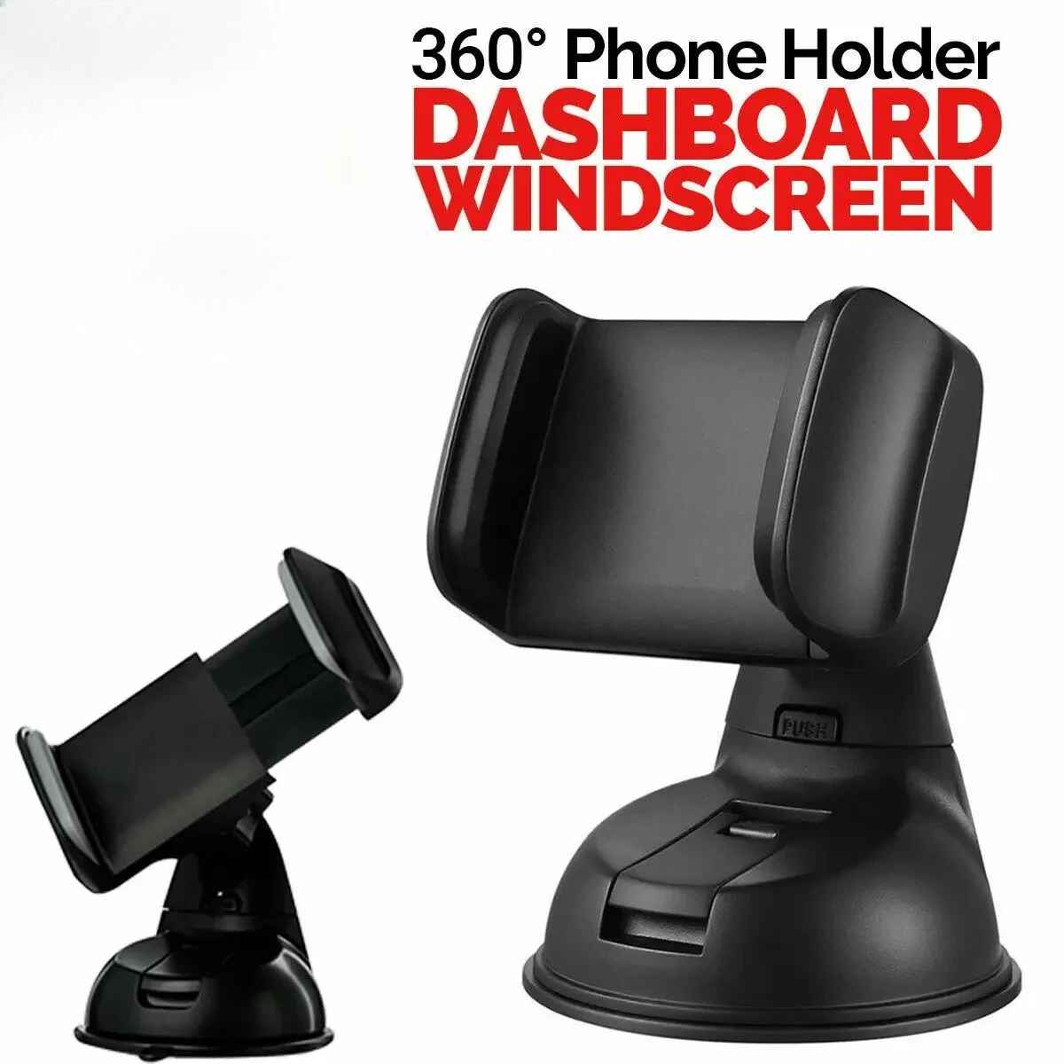 360° Magnetic Car Phone Holder With Strong Suction Base