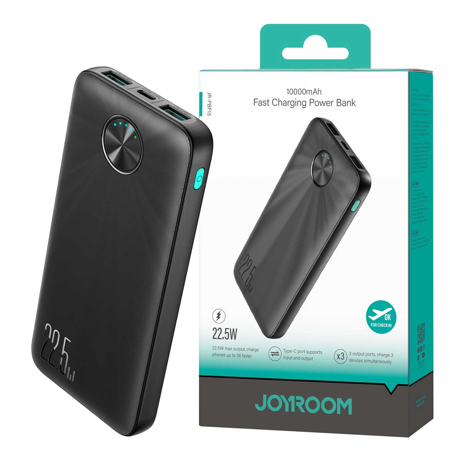 JOYROOM JR-PBF15 | Fast, Safe & Ultra-Compact Power Bank