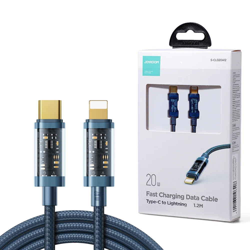 JOYROOM Type-C To Lightning 20W Data Cable 1.2m Transparent - eShop Now