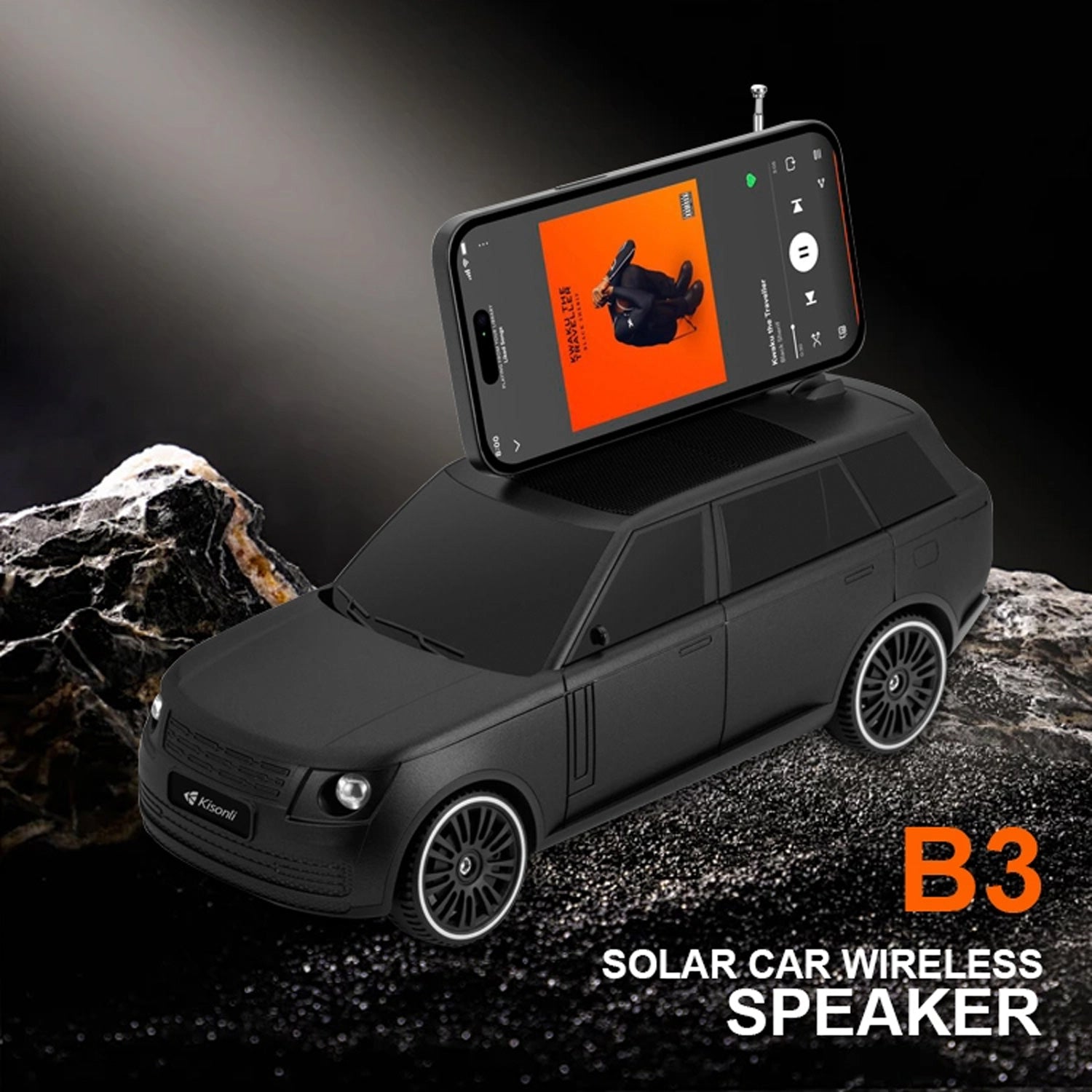 Kisonli B3 Solar Car Charging Speaker
