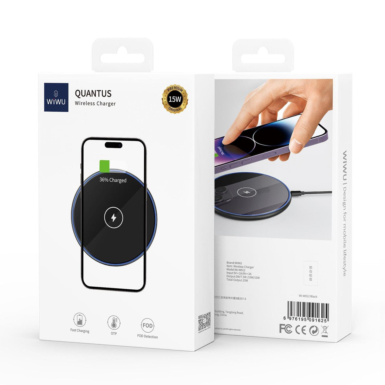 WIWU 15W Fast Wireless Charger - eShop Now