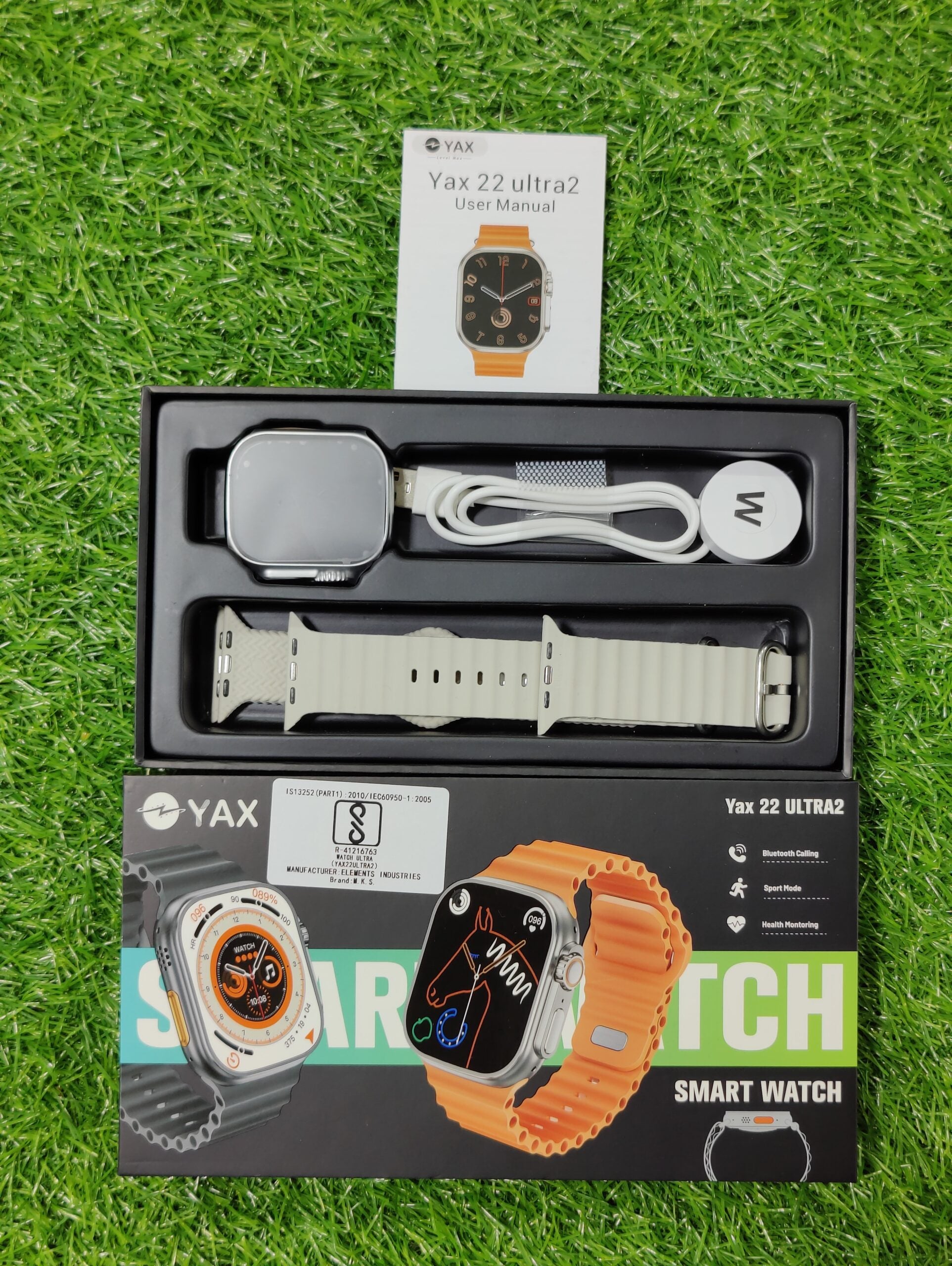 YAX 22 ultra 2 Smart Watch - 2 Straps - eShop Now