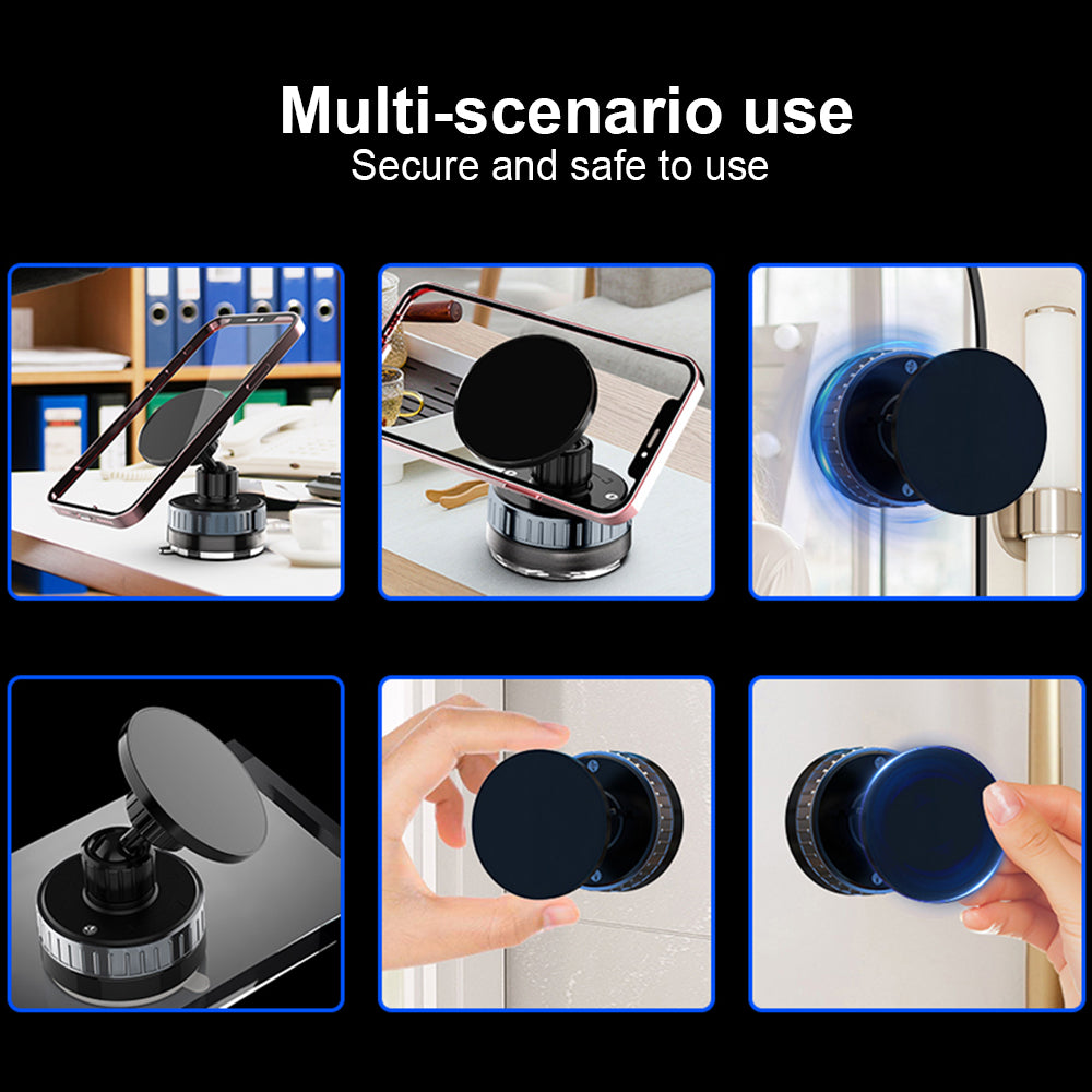 360° Magnetic Car Phone Holder With Strong Suction Base