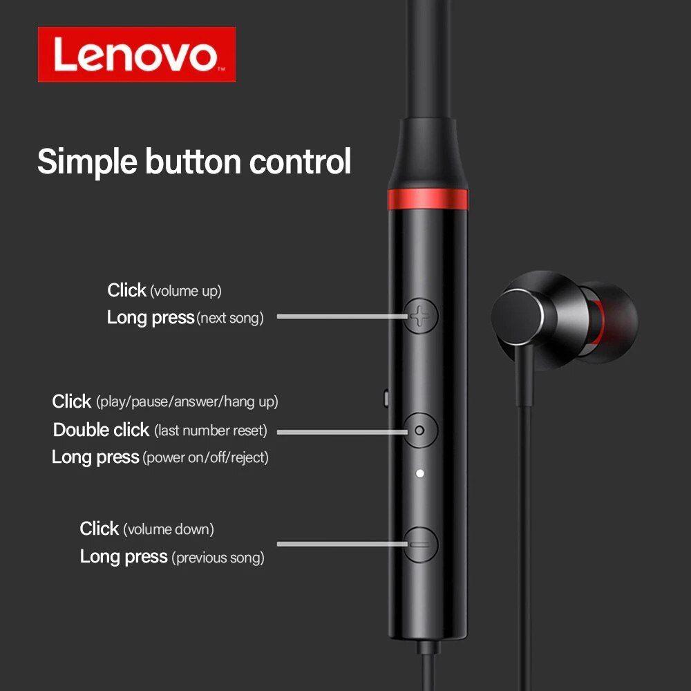 Lenovo HE05 Neckband Bluetooth Headset