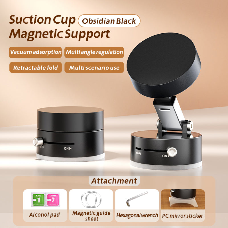 360° Magnetic Car Phone Holder With Strong Suction Base