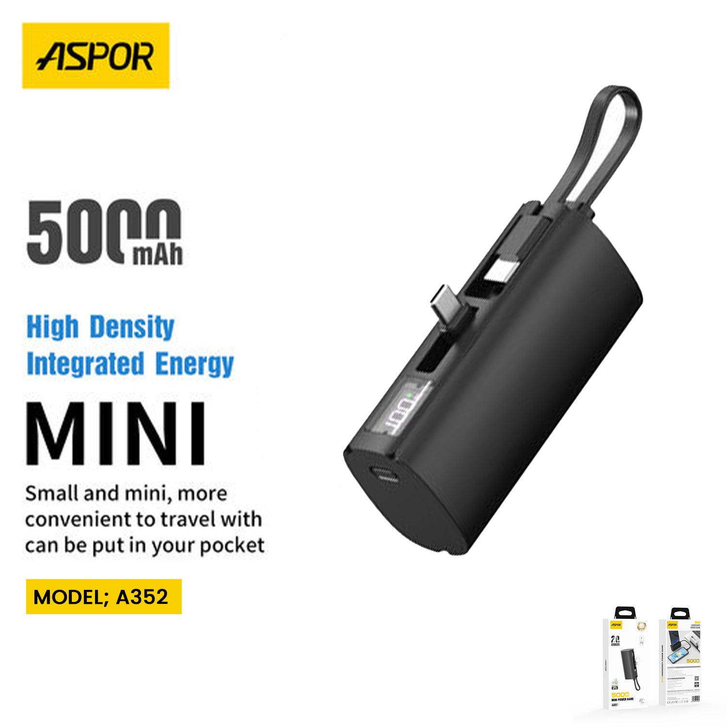 Aspor A352 Mini Powerbank
