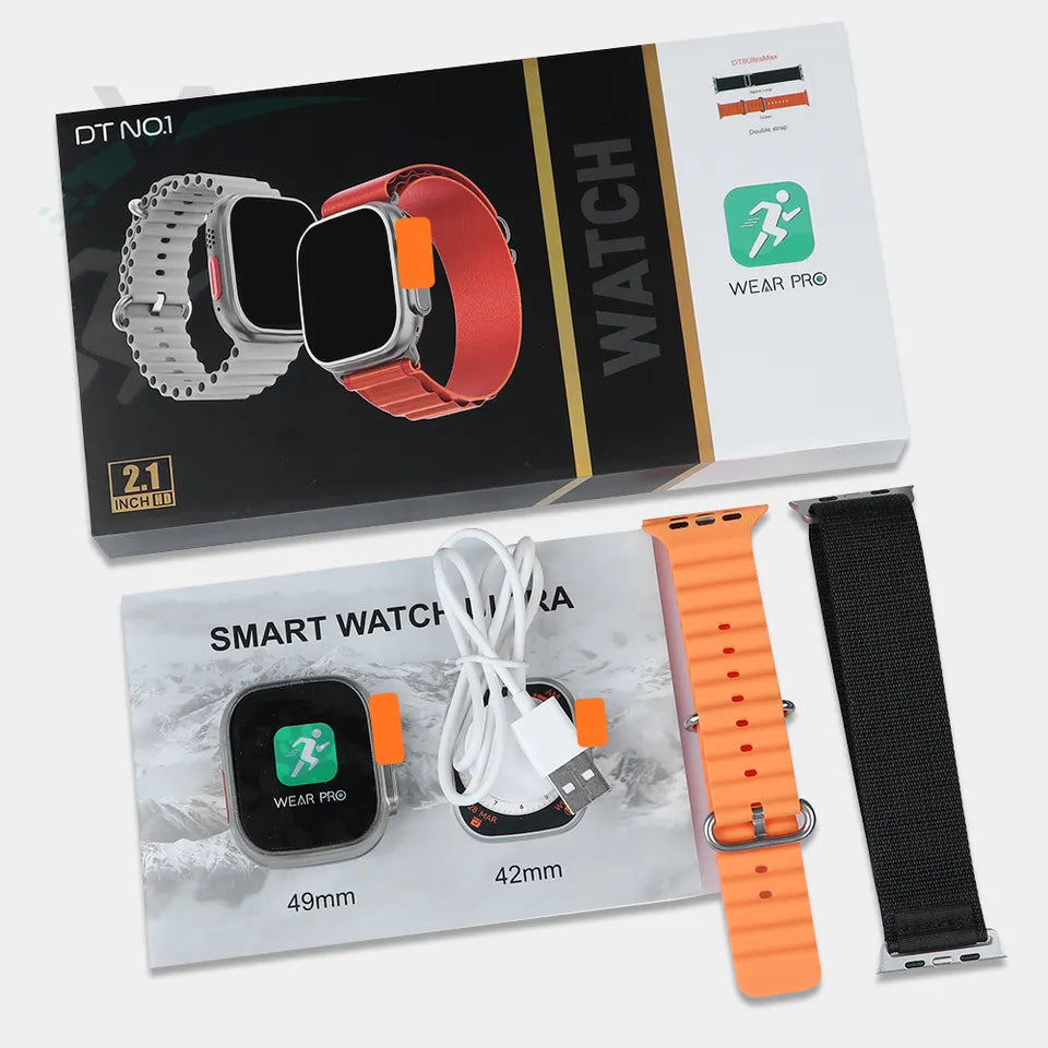 DT8 Ultra Max Smartwatch - 2 Straps