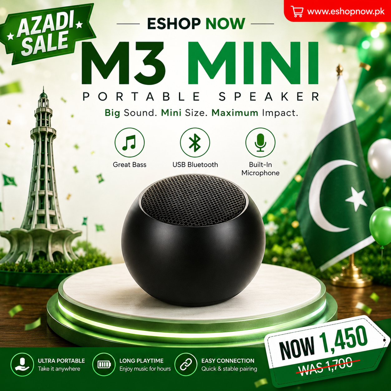 M3 Mini Portable Speaker
