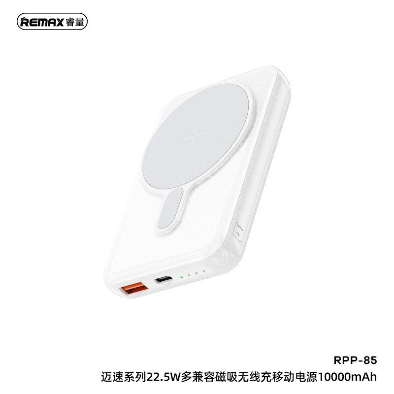 REMAX RPP-85 10000 mAh Multi-Compatible Magnetic Wireless Fast Charging Power Bank - eShop Now