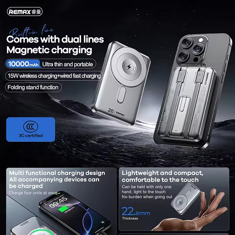 Remax Powerbank 10,000mah With Stand