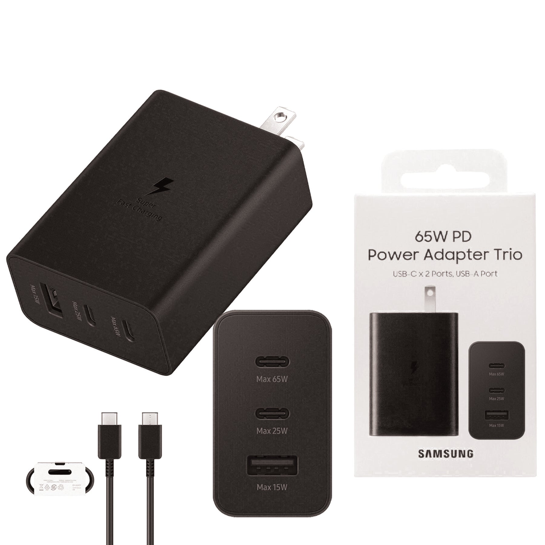 Chargeur 65W Power Adapter Trio