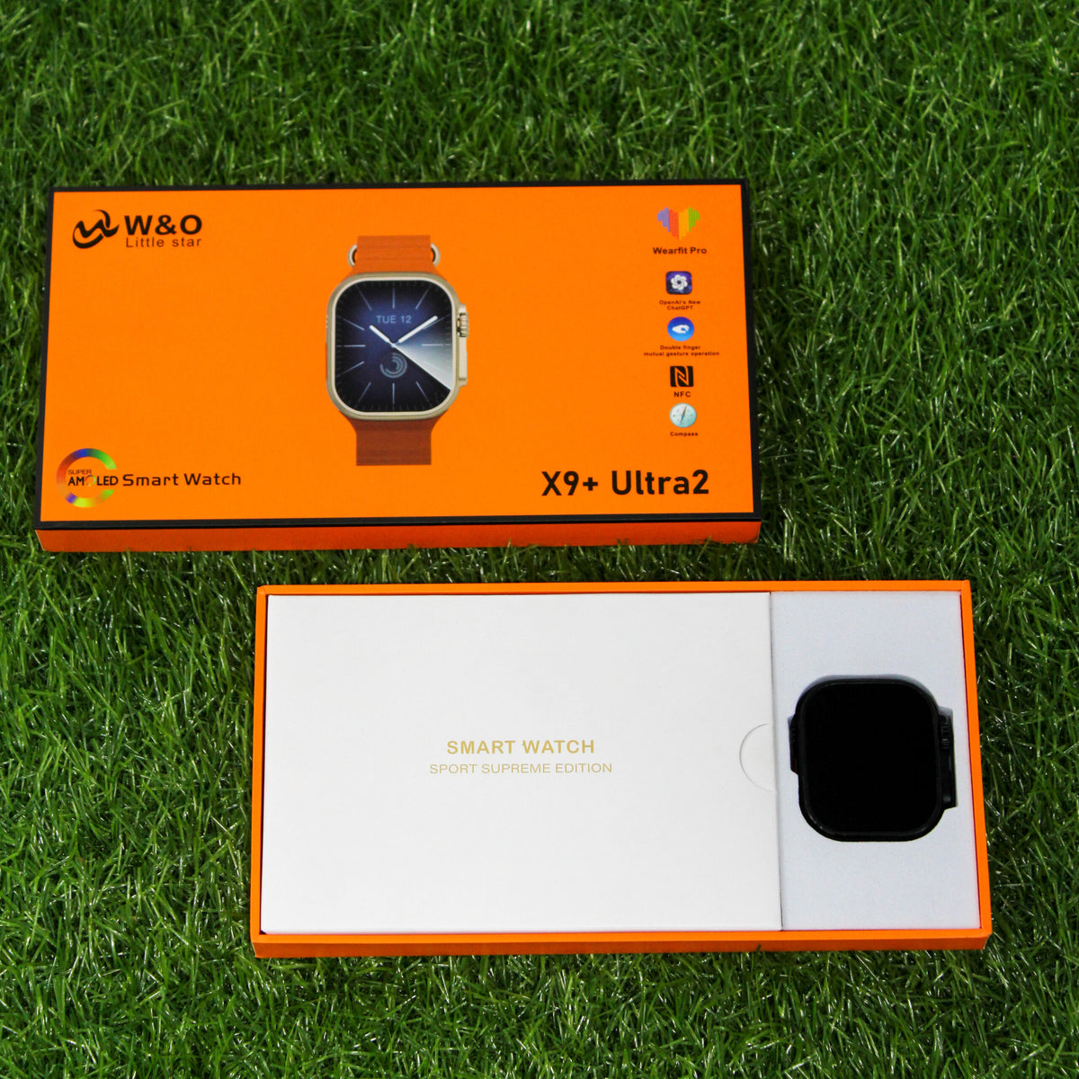 W&O X9+Ultra 2 Smart Watch - 2 Straps