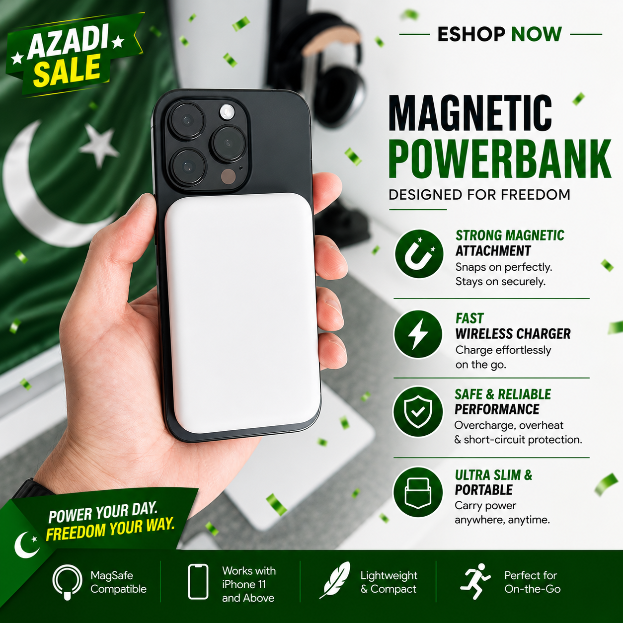 Wireless Power Bank For Iphone