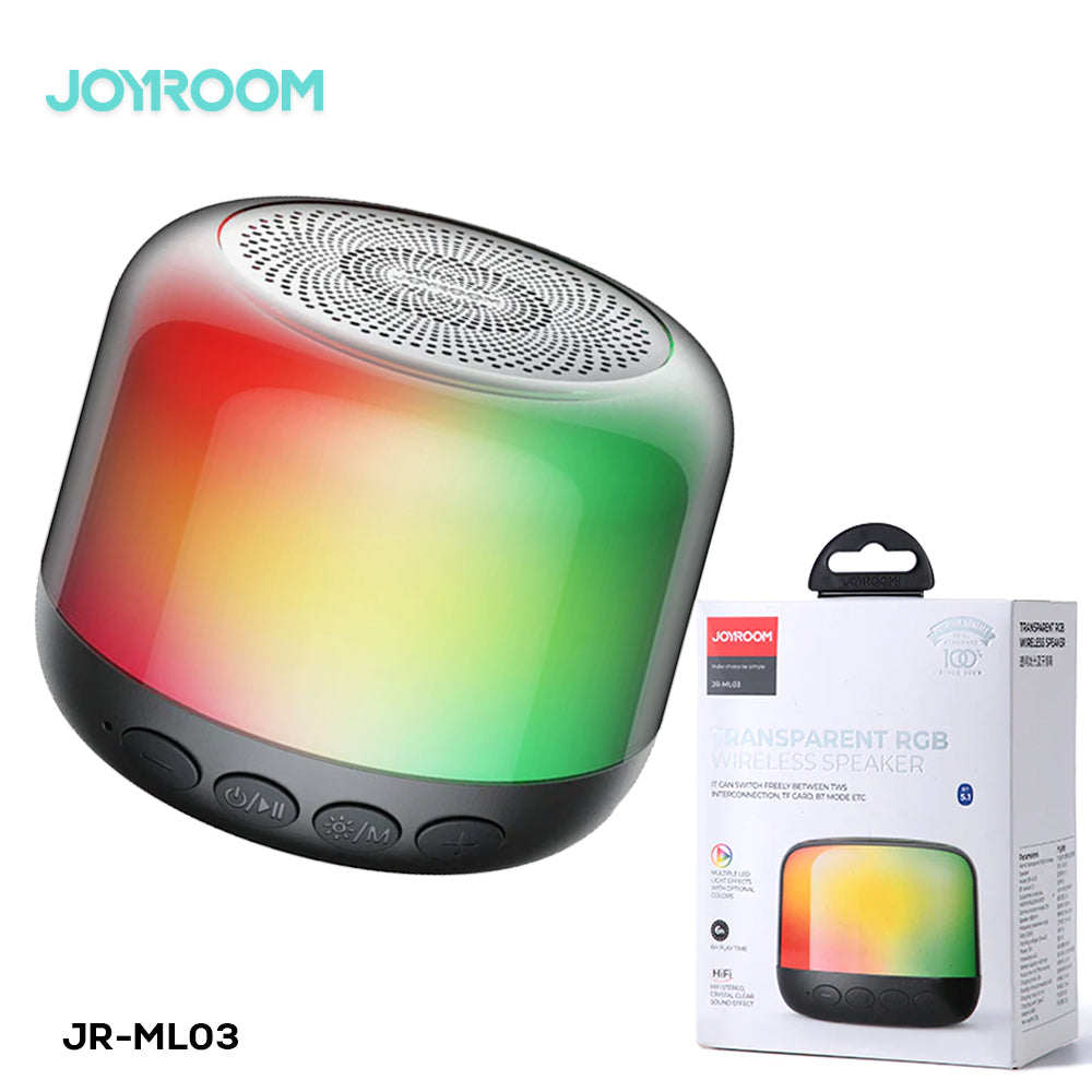 Joyroom ML03 Transparent RGB Wireless Speaker - eShop Now