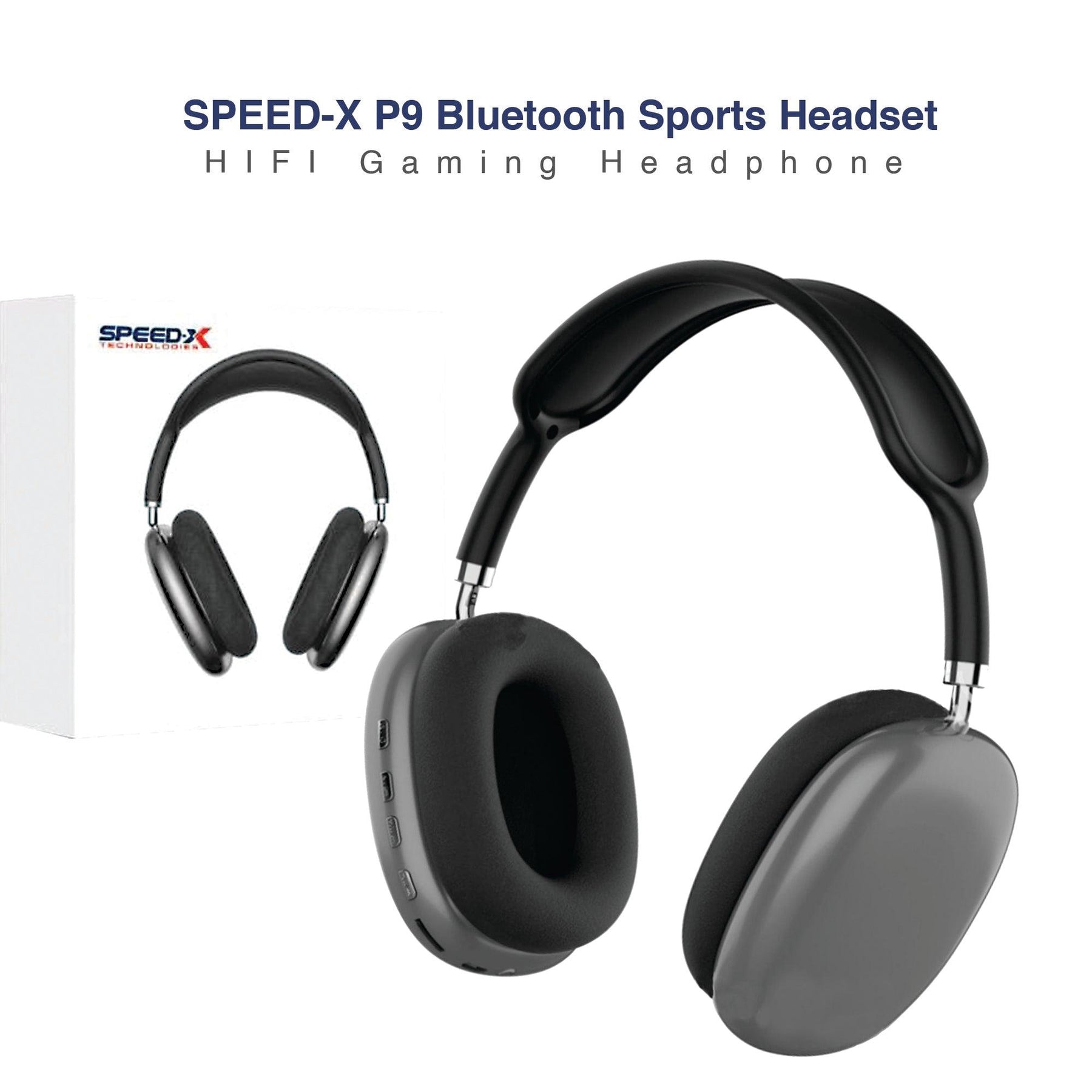 Speed-X P9 Bluetooth Headset Black – eShop Now