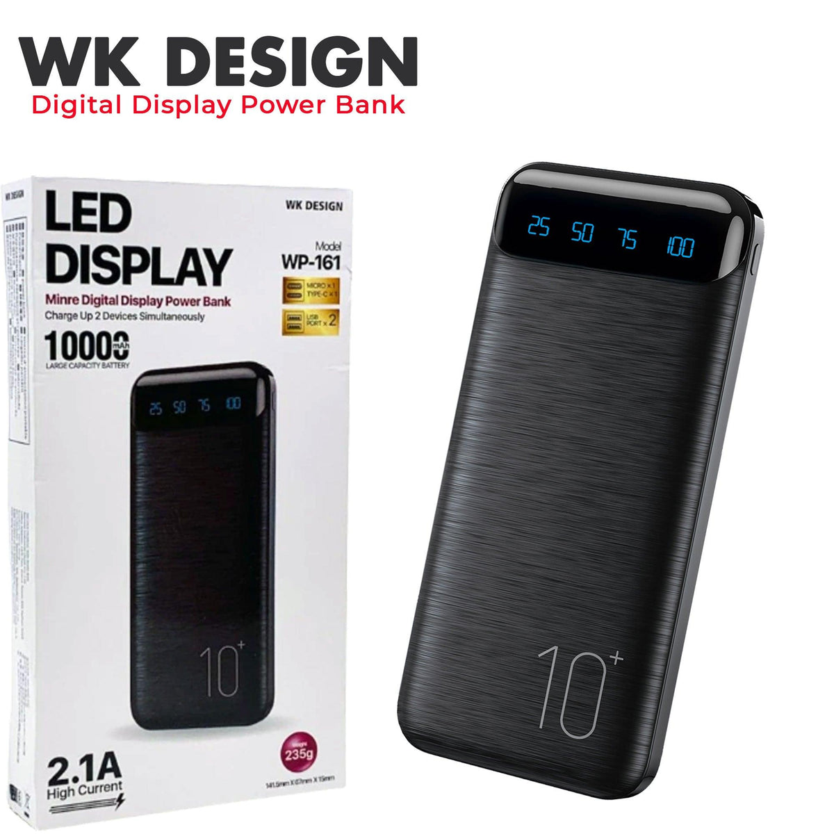 Remax Wk Power Bank 10, 000Mah WP-161 - eShop Now